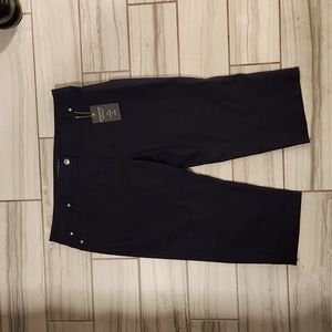 NWT, Zac & Rachel, 18w ,Navy capris